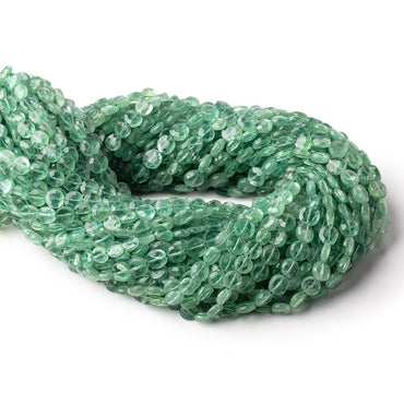 5.5-6mm Green Kyanite Faceted Coin Beads 14 inch 54 pieces (ONLINE ORDER ONLY)