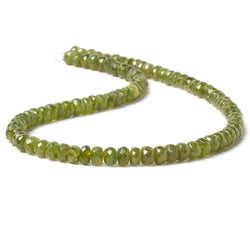 5.5-6mm Idocrase faceted rondelle beads 14 inch 91 pieces (ONLINE ORDER ONLY)