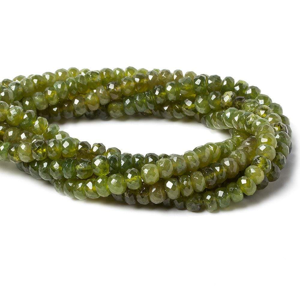 5.5-6mm Idocrase faceted rondelle beads 14 inch 91 pieces (ONLINE ORDER ONLY)