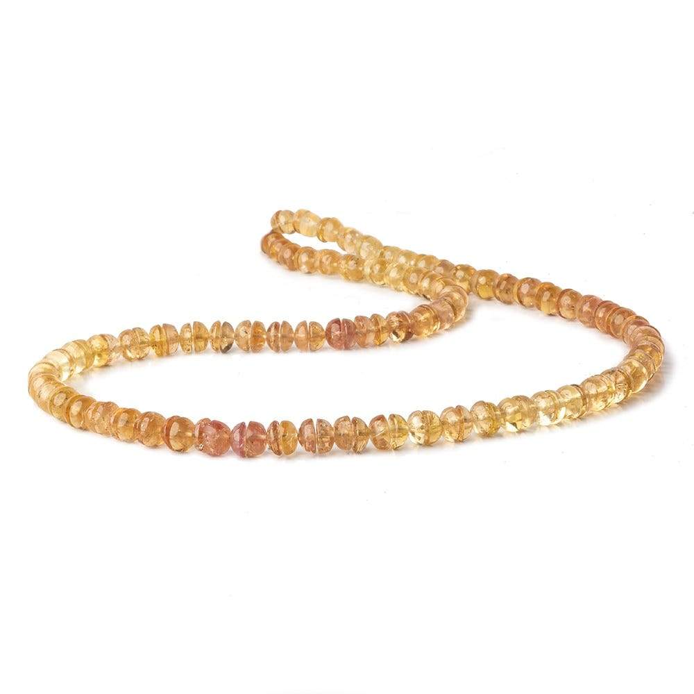 5.5-6mm Imperial & Precious Topaz Center Drilled Round Cabochons 18 inch 151 beads (ONLINE ORDER ONLY)