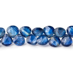 5.5-6mm Kyanite Faceted Heart Beads 7.5 inch 60 pieces AA (ONLINE ORDER ONLY)