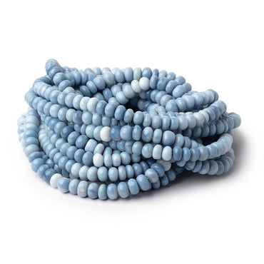 5.5-6mm Owyhee Blue Opal Plain Rondelle Beads 16 inch 93 pieces (ONLINE ORDER ONLY)