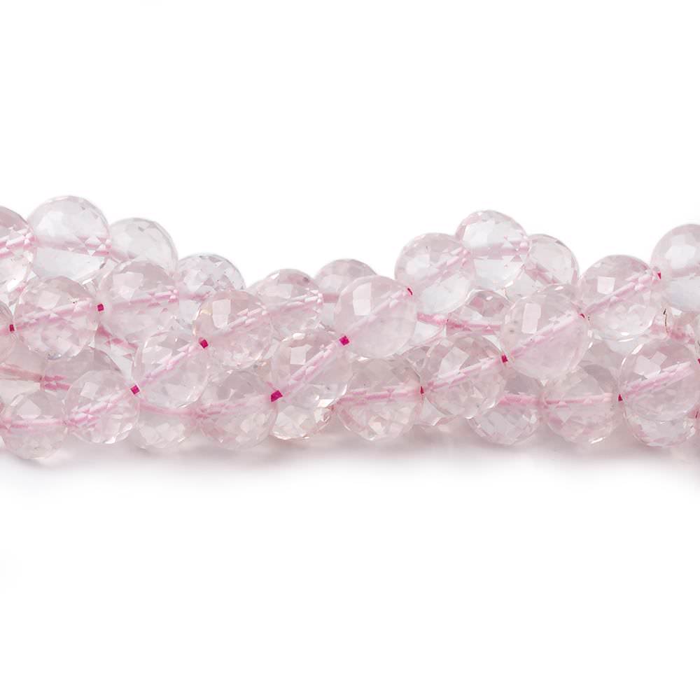 5.5-6mm Rose Quartz faceted round beads 9 inch 30 pieces (ONLINE ORDER ONLY)