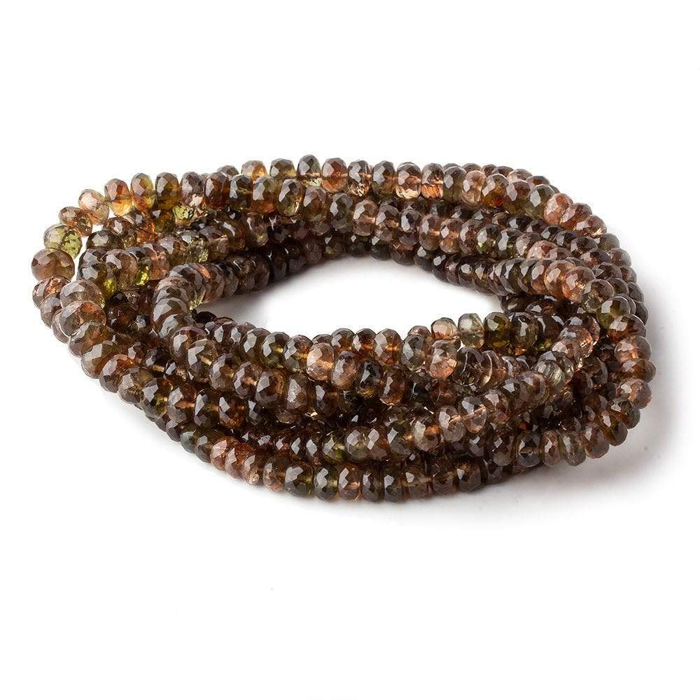 5.5-7.5mm Andalusite Faceted Rondelle Beads 18 inch 115 pieces AA (ONLINE ORDER ONLY)