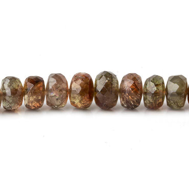 5.5-7.5mm Andalusite Faceted Rondelle Beads 18 inch 115 pieces AA (ONLINE ORDER ONLY)