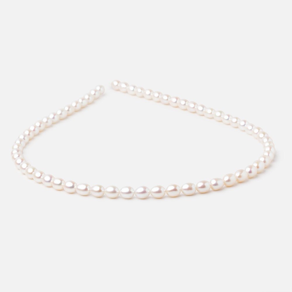 5.5-7mm Creamy White Baroque Freshwater Pearls 15 inch 60 Beads AAA (ONLINE ORDER ONLY)