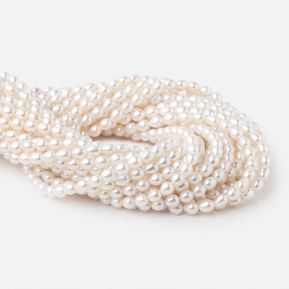 5.5-7mm Creamy White Baroque Freshwater Pearls 15 inch 60 Beads AAA (ONLINE ORDER ONLY)
