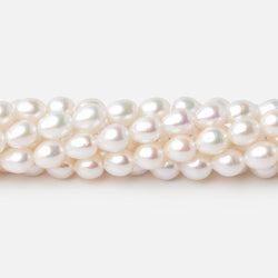 5.5-7mm Creamy White Baroque Freshwater Pearls 15 inch 60 Beads AAA (ONLINE ORDER ONLY)