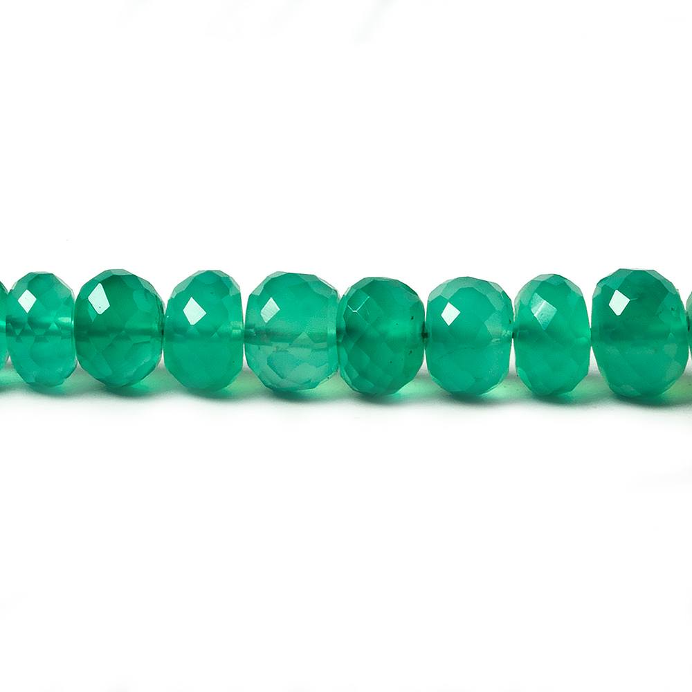 5.5-7mm Green Quartz faceted rondelle beads 16 inch 85 pieces (ONLINE ORDER ONLY)