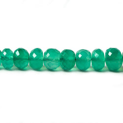 5.5-7mm Green Quartz faceted rondelle beads 16 inch 85 pieces (ONLINE ORDER ONLY)