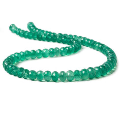 5.5-7mm Green Quartz faceted rondelle beads 16 inch 85 pieces (ONLINE ORDER ONLY)