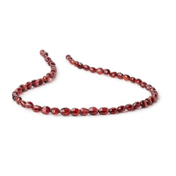 5.5-7mm Mozambique Garnet Faceted Oval Beads 14 inch 57 pieces (ONLINE ORDER ONLY)
