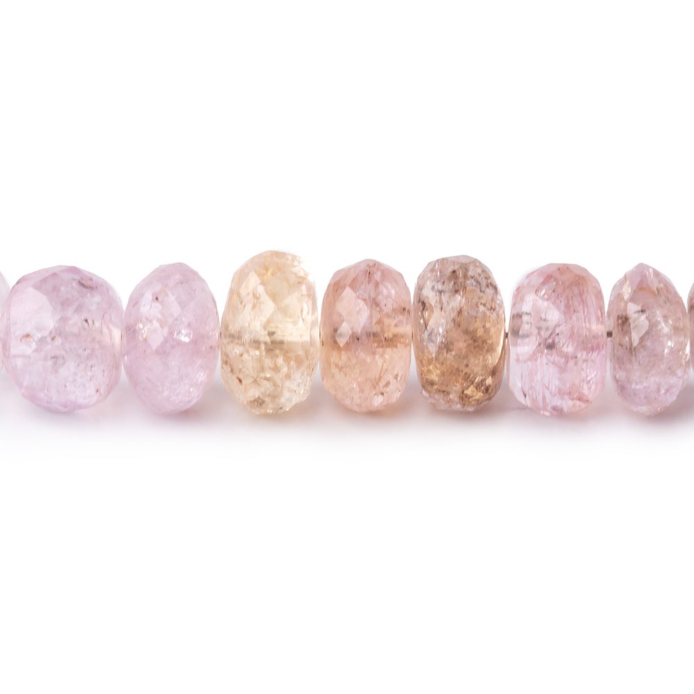 5.5-7mm Multi Color Topaz Faceted Rondelle Beads 16 inch 96 pieces AA (ONLINE ORDER ONLY)