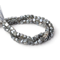 5.5-7mm Mystic Moss Aquamarine Faceted Cube Beads 8.5 inch 33 pieces (ONLINE ORDER ONLY)