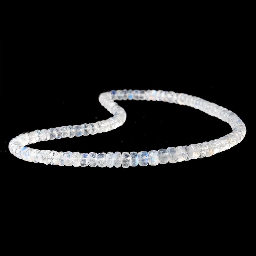 5.5-7mm Rainbow Moonstone Faceted Rondelle Beads 16 inch 112 pieces (ONLINE ORDER ONLY)