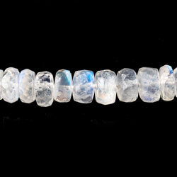 5.5-7mm Rainbow Moonstone Faceted Rondelle Beads 16 inch 112 pieces (ONLINE ORDER ONLY)