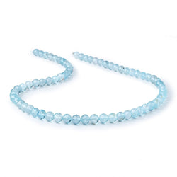 5.5-7mm Sky Blue Topaz Faceted Round Beads 16 inch 69 pieces A (ONLINE ORDER ONLY)