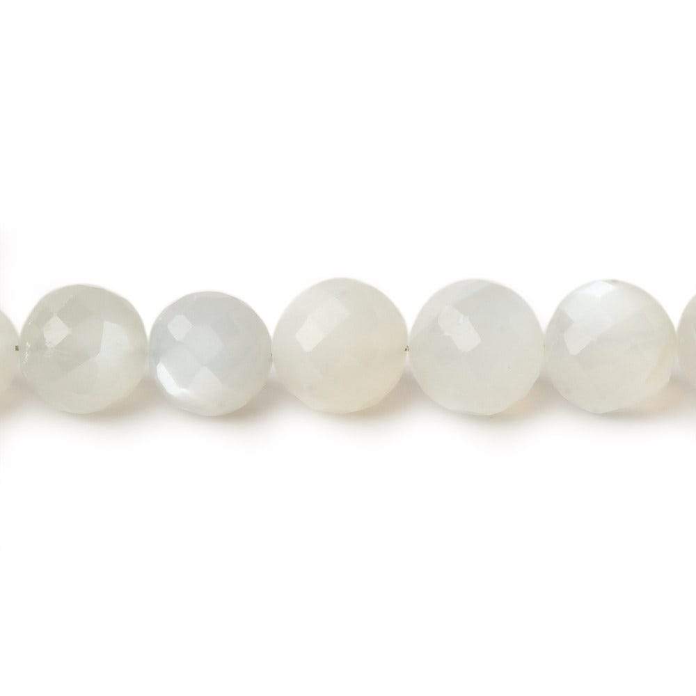 5.5-7mm White Moonstone Faceted Rounds 16 inch 60 beads AAA (ONLINE ORDER ONLY)