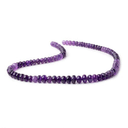 7-8mm African Amethyst Plain Rondelle Beads 16 inch 74 pieces (ONLINE ORDER ONLY)