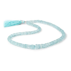 5.5-8mm Aquamarine Faceted Heishi Beads 15 inch 221 pieces AAA (ONLINE ORDER ONLY)