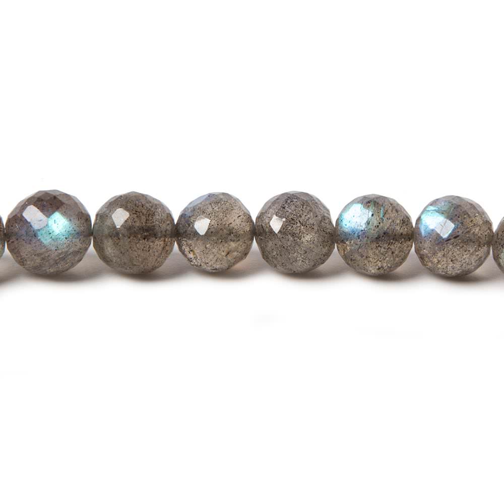 5.5-8mm Labradorite faceted round beads 17 inch 66 pieces (ONLINE ORDER ONLY)