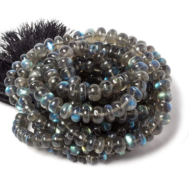 5.5-8mm Labradorite Plain Rondelle Beads 16 inch 88 pieces (ONLINE ORDER ONLY)