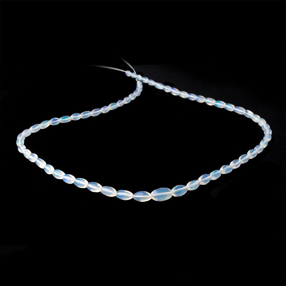 5.5-9.5mm Ethiopian Opal Plain Rice Beads 18 inch 62 pieces AA (ONLINE ORDER ONLY)