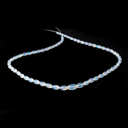 5.5-9.5mm Ethiopian Opal Plain Rice Beads 18 inch 62 pieces AA (ONLINE ORDER ONLY)