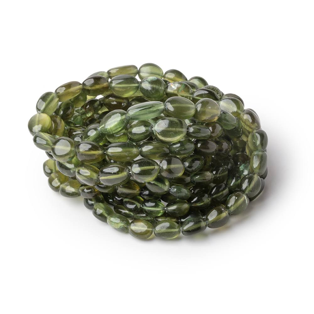 5.5-9mm Green Apatite Plain Nugget Beads 16 inch 52 pieces (ONLINE ORDER ONLY)
