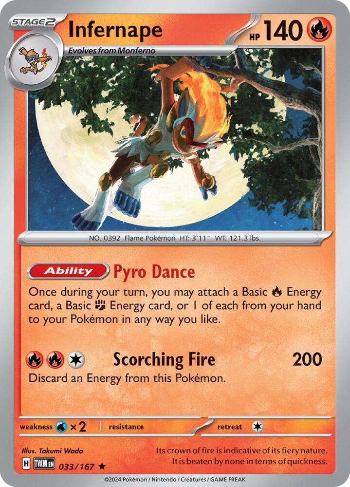 Infernape (033/167) [Scarlet & Violet: Twilight Masquerade] (Online Only)