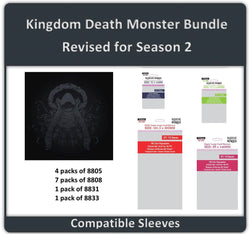 "Kingdom Death: Monster" Compatible Sleeve Bundle (8805 X 4 + 8808 X 7 + 8831 X 1 + 8833 X 1) (ONLINE ORDER ONLY)