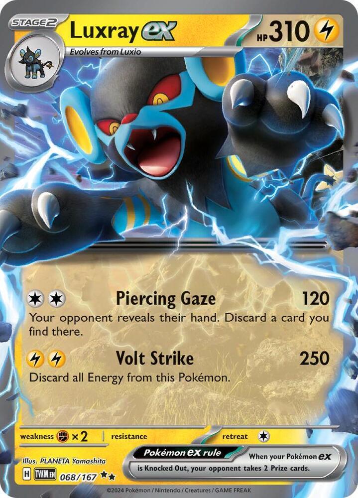 Luxray ex (068/167) [Scarlet & Violet: Twilight Masquerade] (Online Only)