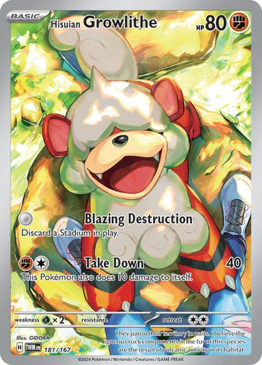 Hisuian Growlithe (181/167) [Scarlet & Violet: Twilight Masquerade] (Online Only)