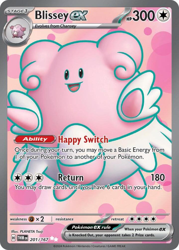 Blissey ex (201/167) [Scarlet & Violet: Twilight Masquerade] (Online Only)