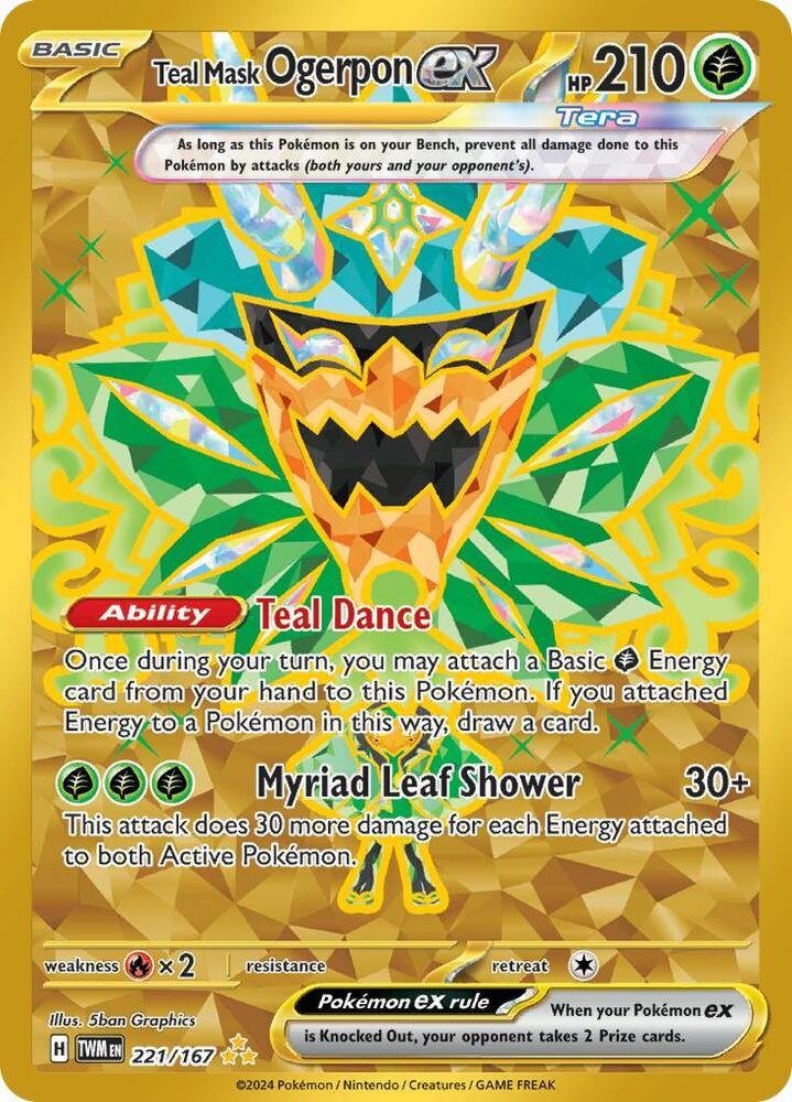 Teal Mask Ogerpon ex (221/167) [Scarlet & Violet: Twilight Masquerade] (Online Only)