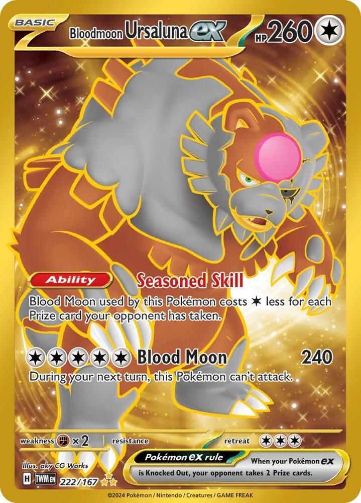 Bloodmoon Ursaluna ex (222/167) [Scarlet & Violet: Twilight Masquerade] (Online Only)