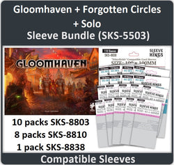 "Gloomhaven + Forgotten Circles + Solo" Compatible Card Sleeve Bundle (8803 X 10 + 8810 X 8 + 8838 X 1) (ONLINE ORDER ONLY)