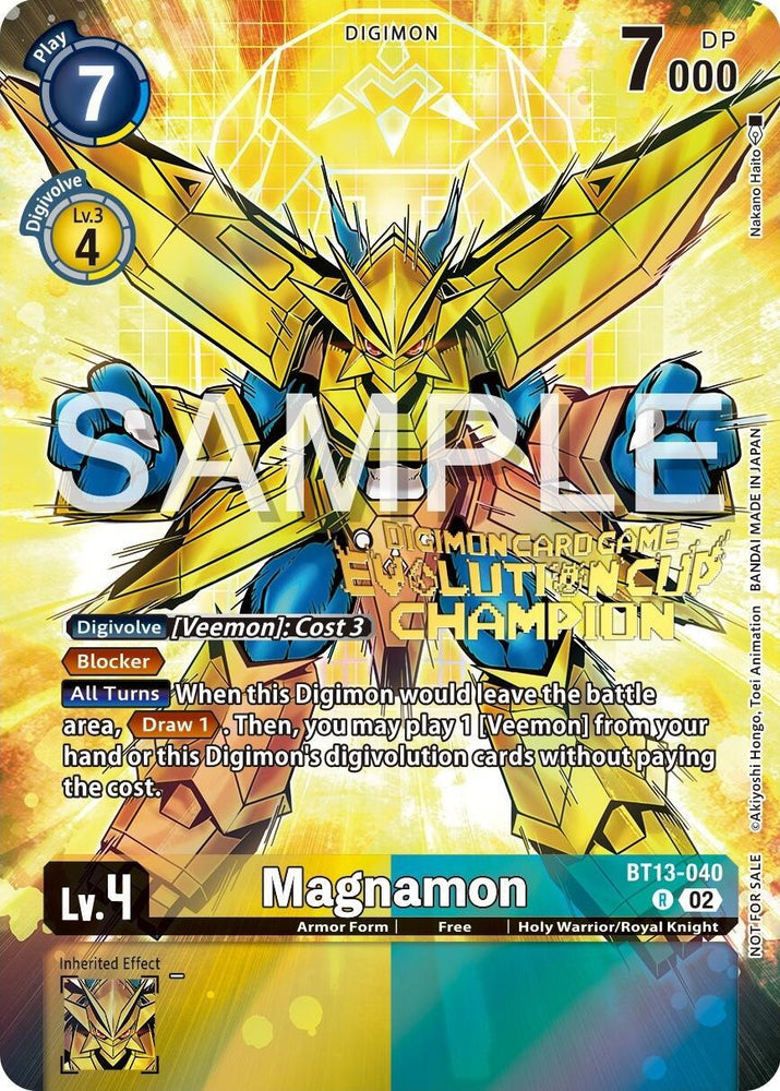 Magnamon [BT13-040] (2024 Evolution Cup Champion) [Versus Royal Knights Booster Promos] (ONLINE ORDER ONLY)