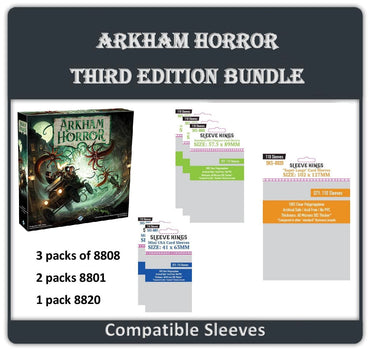 "Arkham Horror" (Third Edition) Compatible Sleeve Bundle (8801 X 2 + 8808 X 3 + 8820 X1) (ONLINE ORDER ONLY)