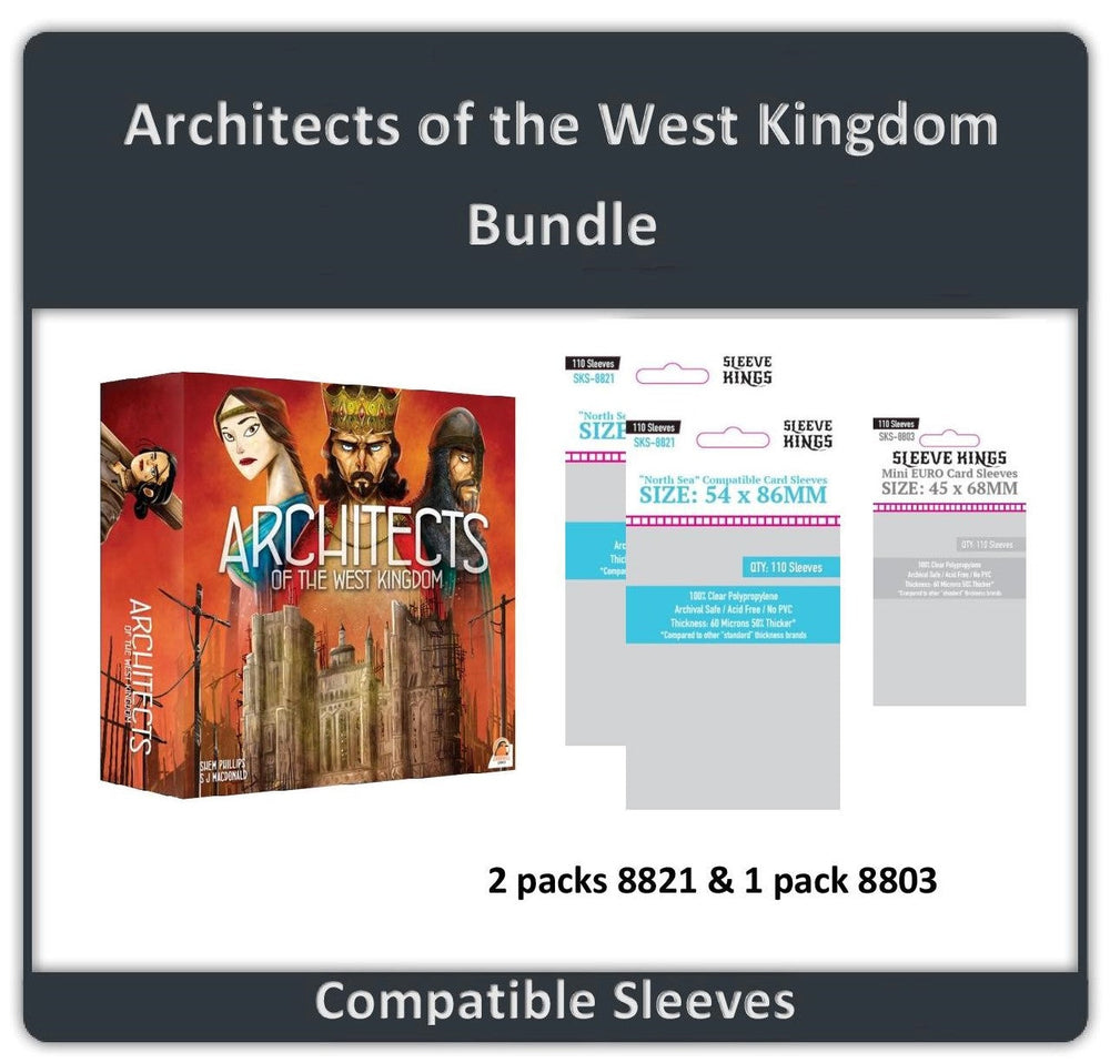 "Architects of the West Kingdom" Compatible Sleeve Bundle (8803 X 1 + 8821 X 2) (ONLINE ORDER ONLY)