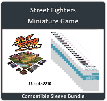 "Street Fighter: The Miniatures Game" Compatible Sleeve Bundle (8810 X 16 ) (ONLINE ORDER ONLY)