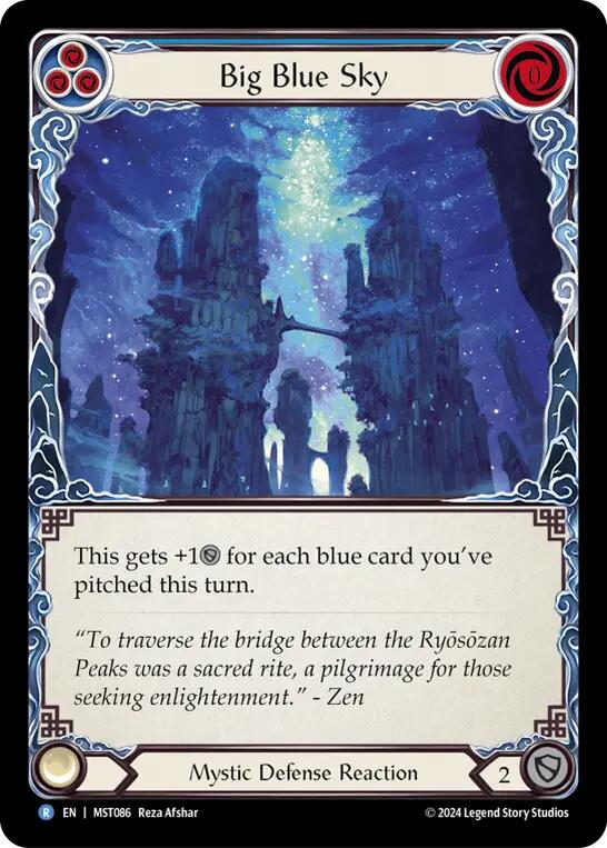 Big Blue Sky [MST086] (Part the Mistveil)  Rainbow Foil