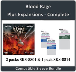 "Blood Rage" + Expansions Compatible Complete Sleeve Bundle (8801 X 2 + 8814 X 1) (ONLINE ORDER ONLY)