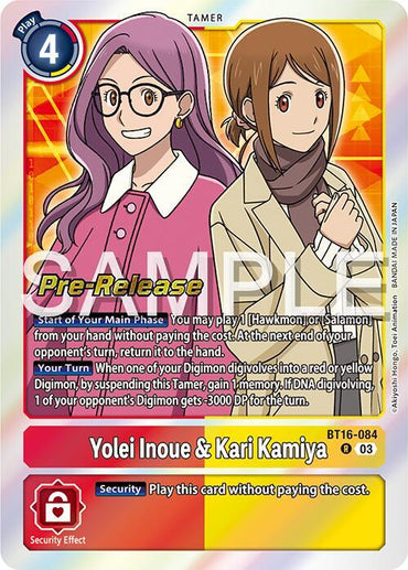 Yolei Inoue & Kari Kamiya [BT16-084] [Beginning Observer Pre-Release Promos] (ONLINE ORDER ONLY)