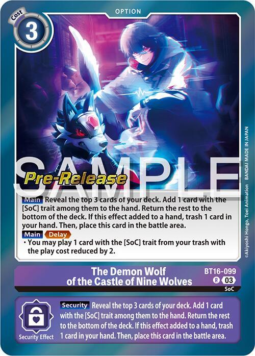 The Demon Wolf of the Castle of Nine Wolves [BT16-099] [Beginning Observer Pre-Release Promos] (ONLINE ORDER ONLY)