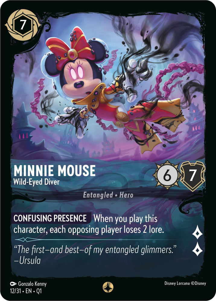 Minnie Mouse - Wild-Eyed Diver (12/31) [Illumineer's Quest: Deep Trouble] (ONLINE ORDER ONLY)