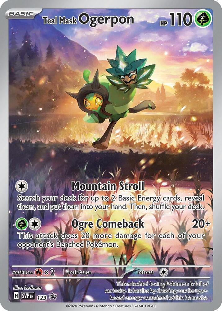 Teal Mask Ogerpon (123) [Scarlet & Violet: Black Star Promos] (Online Only)