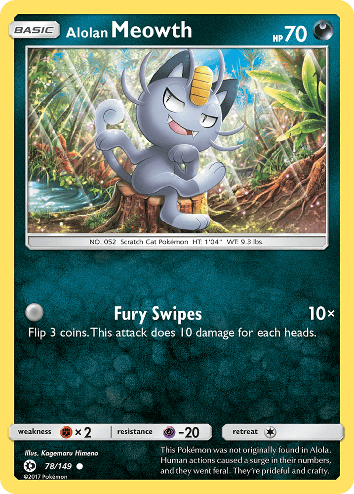 Alolan Meowth (78/149) [Sun & Moon: Base Set] (Online Only)