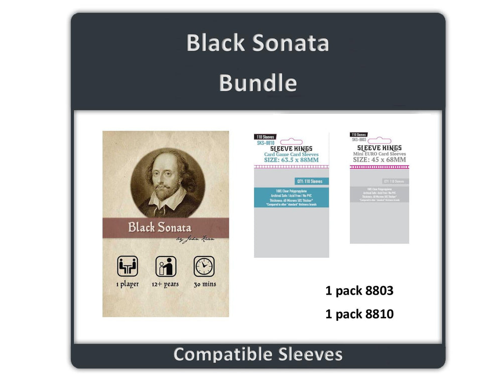 "Black Sonata" Compatible Sleeve Bundle (8803 X 1 + 8810 X 1) (ONLINE ORDER ONLY)