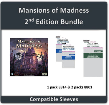 "Mansions of Madness" (2nd Edition) Compatible Sleeve Bundle (8801 X 2 + 8814 X 1) (ONLINE ORDER ONLY)